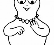 Coloriage et dessins gratuit Barbapapa Barbelle à imprimer