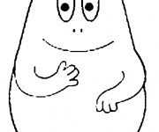 Coloriage et dessins gratuit Barbapapa format A4 à imprimer