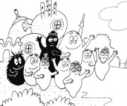 Coloriage Barbapapas à colorier