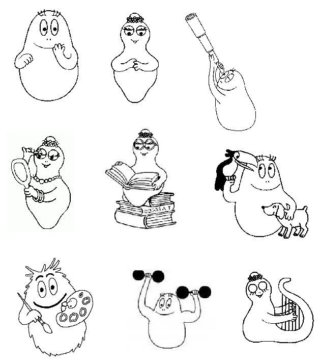 Coloriages Barbapapa Gratuits Imprimer