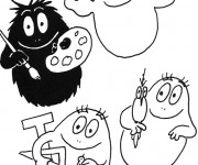 Coloriage Les petits Barbapapa