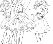 Coloriage Barbie ballerina