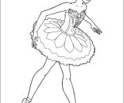Coloriage Barbie ballerine