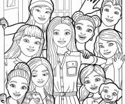 Coloriage Barbie dans la maison de rêve Dreamhouse
