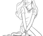 Coloriage Barbie &eacute;l&eacute;gance et beaut&eacute;