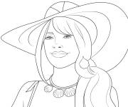 Coloriage Barbie en toute beaut&eacute;