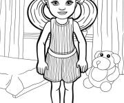 Coloriage Barbie enfant