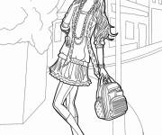 Coloriage Barbie fashionista