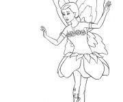 Coloriage Barbie fée