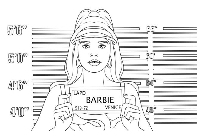Coloriage et dessins gratuits Barbie Margot Robbie à imprimer