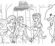 Coloriage Belle sir&egrave;ne Barbie