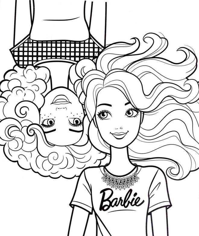 Coloriage et dessins gratuits En ligne Barbie à imprimer