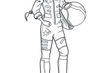 Coloriage L'astronaute Barbie