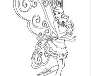 Coloriage La belle Papillon Barbie