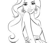 Coloriage La mode Barbie gratuit