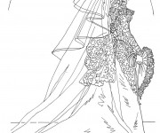 Coloriage La ravissante Barbie