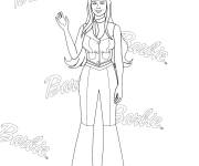 Coloriage Portrait de Margot Robbie Barbie film