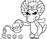 Coloriage et dessins gratuit Baby Bop: Barney à imprimer