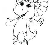 Coloriage Baby Bop danse