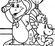 Coloriage Barney