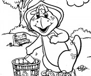 Coloriage Barney BJ