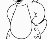 Coloriage Barney: Bj simple
