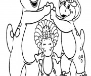 Coloriage Barney et ses amis