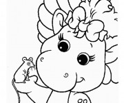 Coloriage Barney et son ami