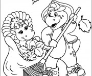 Coloriage et dessins gratuit BJ et Baby Bop à imprimer