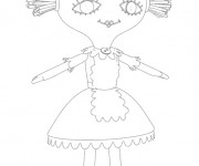 Coloriage et dessins gratuit La poupée de Bebe Lilly à imprimer