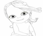 Coloriage et dessins gratuit petit Bébé Lilly simple à imprimer