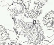 Coloriage et dessins gratuit Cheval Bella Sara à imprimer à imprimer