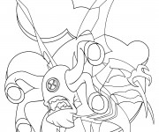 Coloriage Ben 10 Crashhopper