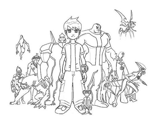 Coloriage Ben 10 Gratuit Dessin Gratuit à Imprimer