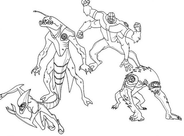 Coloriage A Imprimer De Ben 10