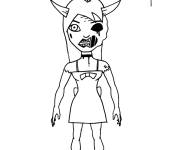 Coloriage Alice Demon de Bendy and the inc machine