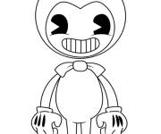 Coloriage Bendy a l'air dr&ocirc;le
