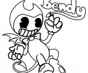 Coloriage Bendy dr&ocirc;le en diable