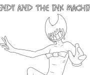 Coloriage Bendy du jeu Boris and the Dark Survival