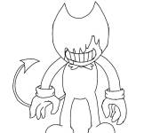 Coloriage et dessins gratuit Bendy en col&egrave;re à imprimer