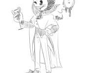 Coloriage Bendy en Dracula