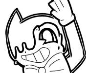 Coloriage Bendy en n&oelig;ud papillon
