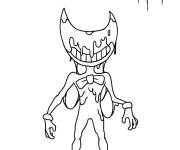 Coloriage Bendy et la machine &agrave; encre dessin anim&eacute;