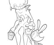 Coloriage Bendy et la machine &agrave; encre pour P&acirc;ques