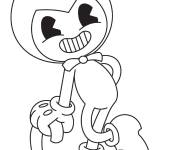 Coloriage Bendy et la machine &agrave; encre ps
