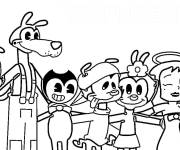 Coloriage Bendy et ses amis mignons