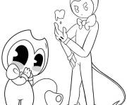 Coloriage et dessins gratuit Bendy kawaii à imprimer