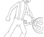 Coloriage Bendy kidnapp&eacute; par Lawrence