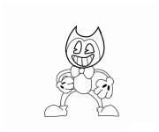 Coloriage Bendy le diable dansant