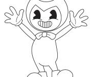 Coloriage Bendy ouvrant les bras
